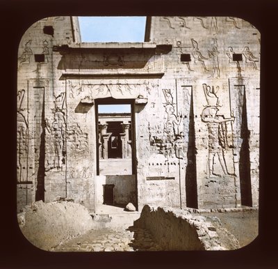 Edfu - Door of the Pylon by American Photographer